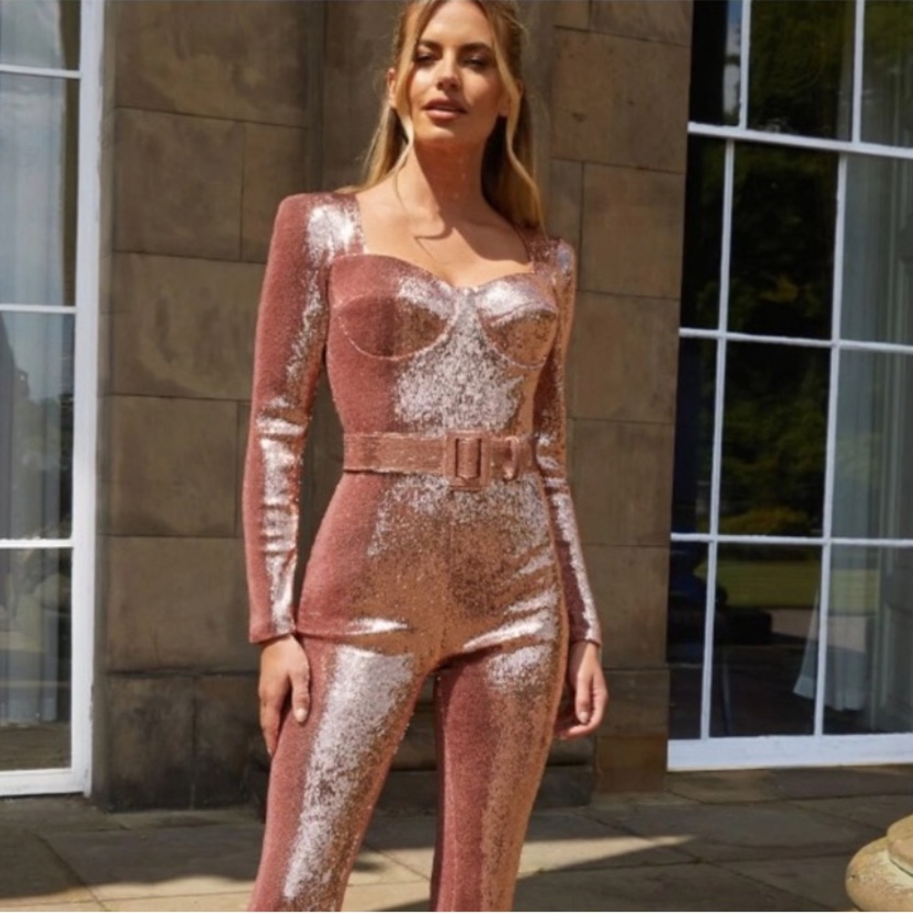 MARISSA ROSE GOLD JUMPSUIT